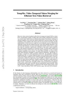 TempMe: Video Temporal Token Merging for Efficient Text-Video Retrieval
