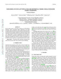 Expanding on EnCLAP with Auxiliary Retrieval Model for Automated Audio
  Captioning