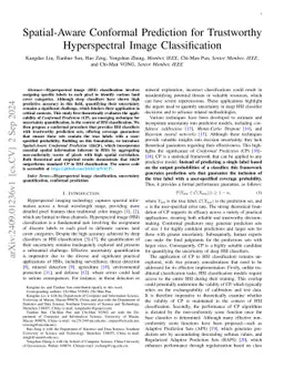 Spatial-Aware Conformal Prediction for Trustworthy Hyperspectral Image
  Classification