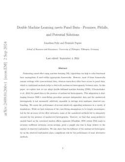 Double Machine Learning meets Panel Data -- Promises, Pitfalls, and
  Potential Solutions