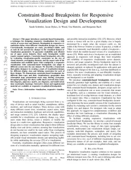 Constraint-Based Breakpoints for Responsive Visualization Design and
  Development