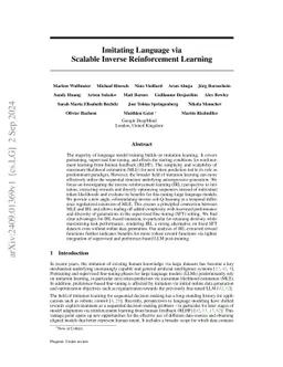 Imitating Language via Scalable Inverse Reinforcement Learning
