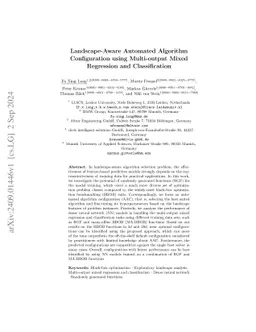 Landscape-Aware Automated Algorithm Configuration using Multi-output
  Mixed Regression and Classification