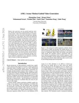 AMG: Avatar Motion Guided Video Generation