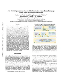 S^3cMath: Spontaneous Step-level Self-correction Makes Large Language Models Better Mathematical Reasoners