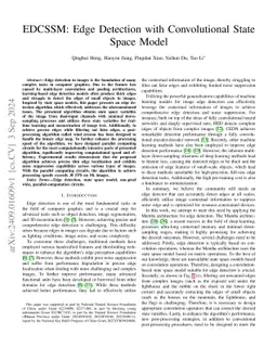 EDCSSM: Edge Detection with Convolutional State Space Model