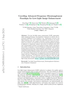 Unveiling Advanced Frequency Disentanglement Paradigm for Low-Light
  Image Enhancement