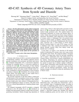 4D-CAT: Synthesis of 4D Coronary Artery Trees from Systole and Diastole