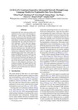 LLM-GAN: Construct Generative Adversarial Network Through Large Language
  Models For Explainable Fake News Detection