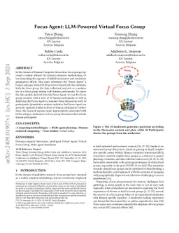 Focus Agent: LLM-Powered Virtual Focus Group