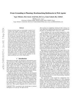 From Grounding to Planning: Benchmarking Bottlenecks in Web Agents
