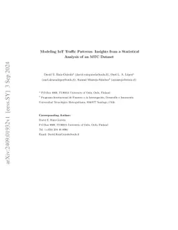 Modeling IoT Traffic Patterns: Insights from a Statistical Analysis of
  an MTC Dataset