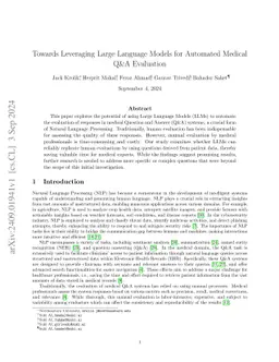 Towards Leveraging Large Language Models for Automated Medical Q&A
  Evaluation