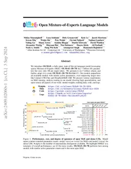 OLMoE: Open Mixture-of-Experts Language Models