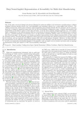 Deep Neural Implicit Representation of Accessibility for Multi-Axis
  Manufacturing