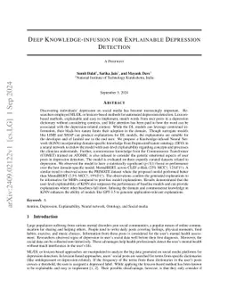 Deep Knowledge-Infusion For Explainable Depression Detection
