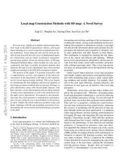 Local map Construction Methods with SD map: A Novel Survey