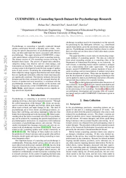 CUEMPATHY: A Counseling Speech Dataset for Psychotherapy Research