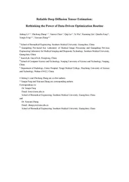 Reliable Deep Diffusion Tensor Estimation: Rethinking the Power of
  Data-Driven Optimization Routine