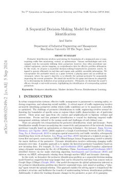 A Sequential Decision-Making Model for Perimeter Identification