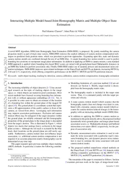 One Homography is All You Need: IMM-based Joint Homography and Multiple Object State Estimation