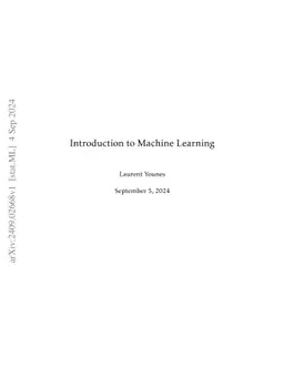 Introduction to Machine Learning