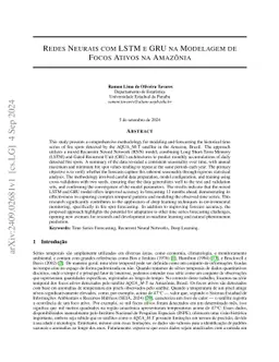 Neural Networks with LSTM and GRU in Modeling Active Fires in the Amazon
