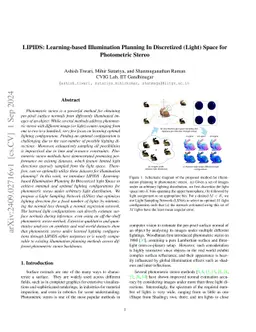 LIPIDS: Learning-based Illumination Planning In Discretized (Light)
  Space for Photometric Stereo