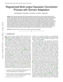 Regularized Multi-output Gaussian Convolution Process with Domain
  Adaptation