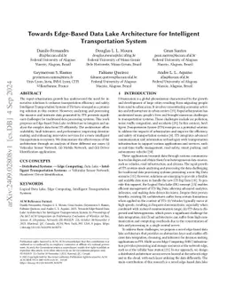 Towards Edge-Based Data Lake Architecture for Intelligent Transportation
  System