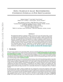 Oops, I Sampled it Again: Reinterpreting Confidence Intervals in
  Few-Shot Learning