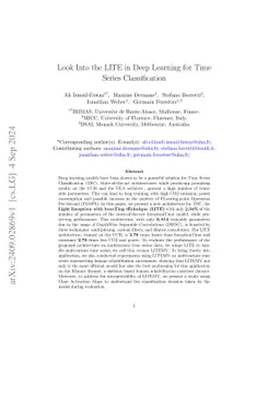 Look Into the LITE in Deep Learning for Time Series Classification