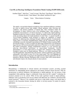 CanvOI, an Oncology Intelligence Foundation Model: Scaling FLOPS
  Differently