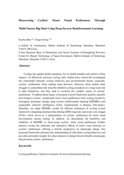 Discovering Cyclists' Visual Preferences Through Shared Bike
  Trajectories and Street View Images Using Inverse Reinforcement Learning