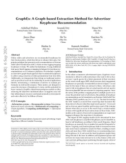 GraphEx: A Graph-based Extraction Method for Advertiser Keyphrase Recommendation