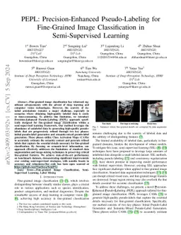 PEPL: Precision-Enhanced Pseudo-Labeling for Fine-Grained Image
  Classification in Semi-Supervised Learning