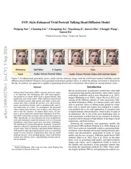 SVP: Style-Enhanced Vivid Portrait Talking Head Diffusion Model