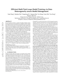 Spindle: Efficient Distributed Training of Multi-Task Large Models via Wavefront Scheduling