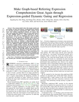 Make Graph-based Referring Expression Comprehension Great Again through
  Expression-guided Dynamic Gating and Regression