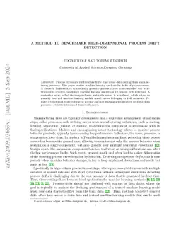 A method to benchmark high-dimensional process drift detection