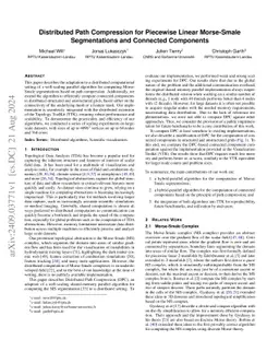 Distributed Path Compression for Piecewise Linear Morse-Smale
  Segmentations and Connected Components