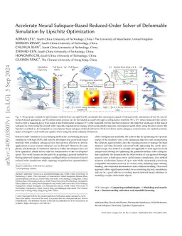 Accelerate Neural Subspace-Based Reduced-Order Solver of Deformable
  Simulation by Lipschitz Optimization