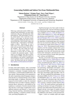 Generating Faithful and Salient Text from Multimodal Data