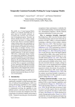 Temporally Consistent Factuality Probing for Large Language Models