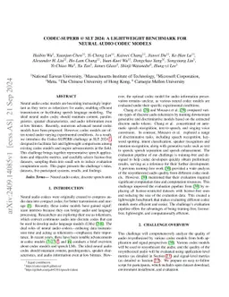 Codec-SUPERB @ SLT 2024: A lightweight benchmark for neural audio codec
  models