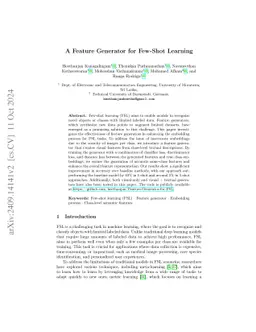 A Feature Generator for Few-Shot Learning