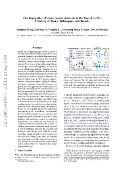 The Imperative of Conversation Analysis in the Era of LLMs: A Survey of
  Tasks, Techniques, and Trends