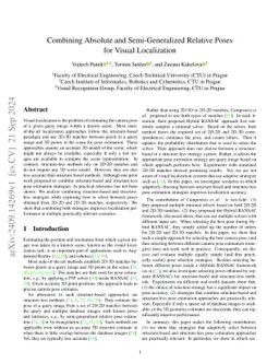 Combining Absolute and Semi-Generalized Relative Poses for Visual
  Localization