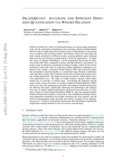 DilateQuant: Accurate and Efficient Diffusion Quantization via Weight Dilation
