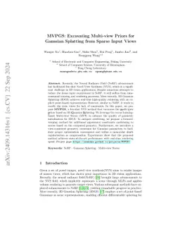 MVPGS: Excavating Multi-view Priors for Gaussian Splatting from Sparse
  Input Views